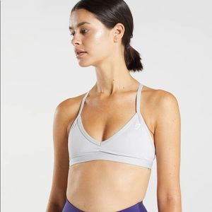 Gymshark Minimal Sports Bra in light grey